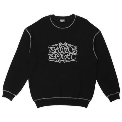Calligraphy Knit Sweater