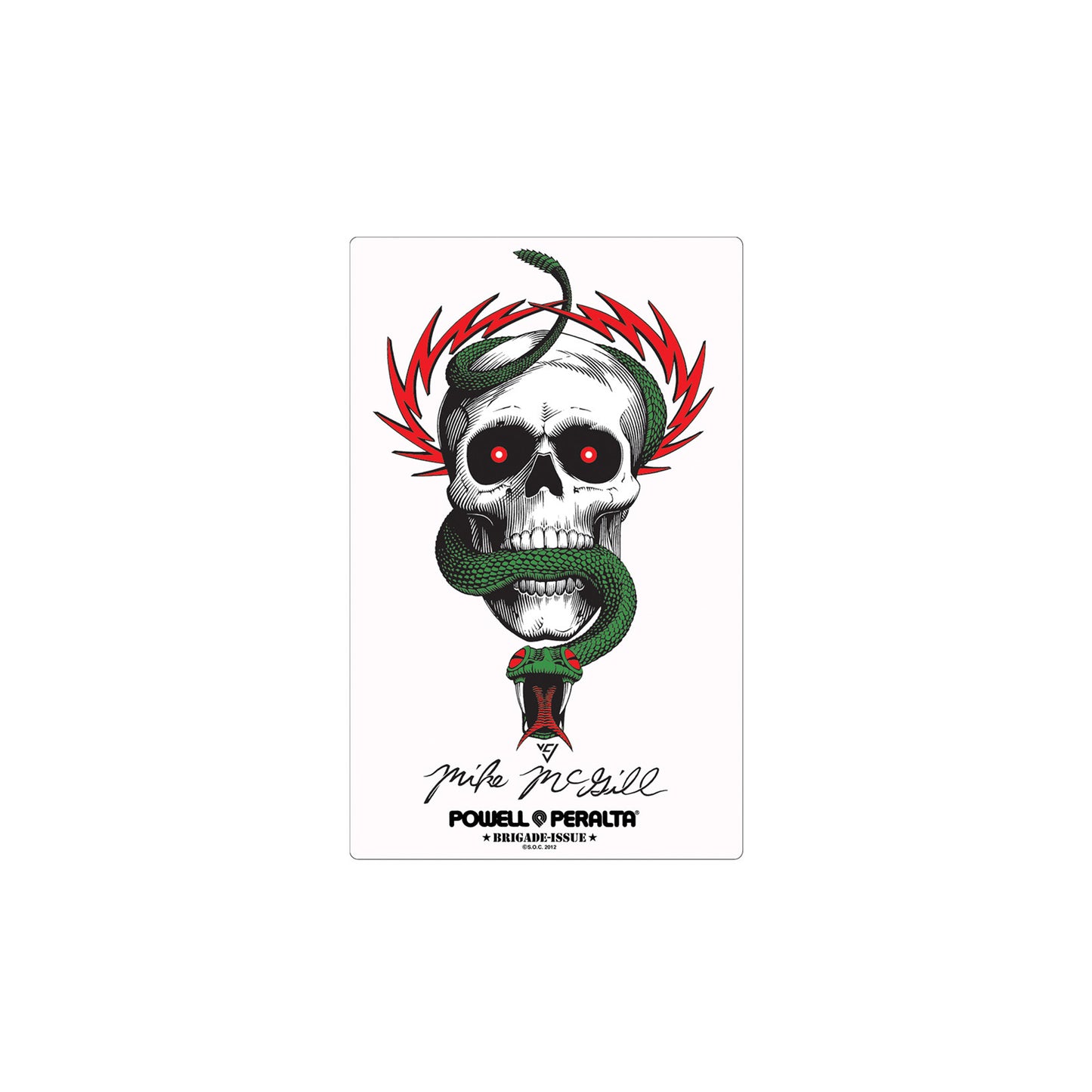 McGill Skull And Snake Sticker