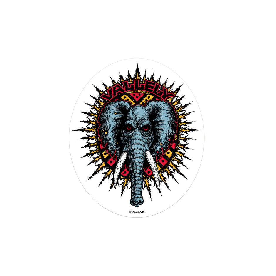 Vallely Elephant Sticker