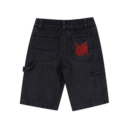 Crossbone Dot Mono Jean Short (Youth)