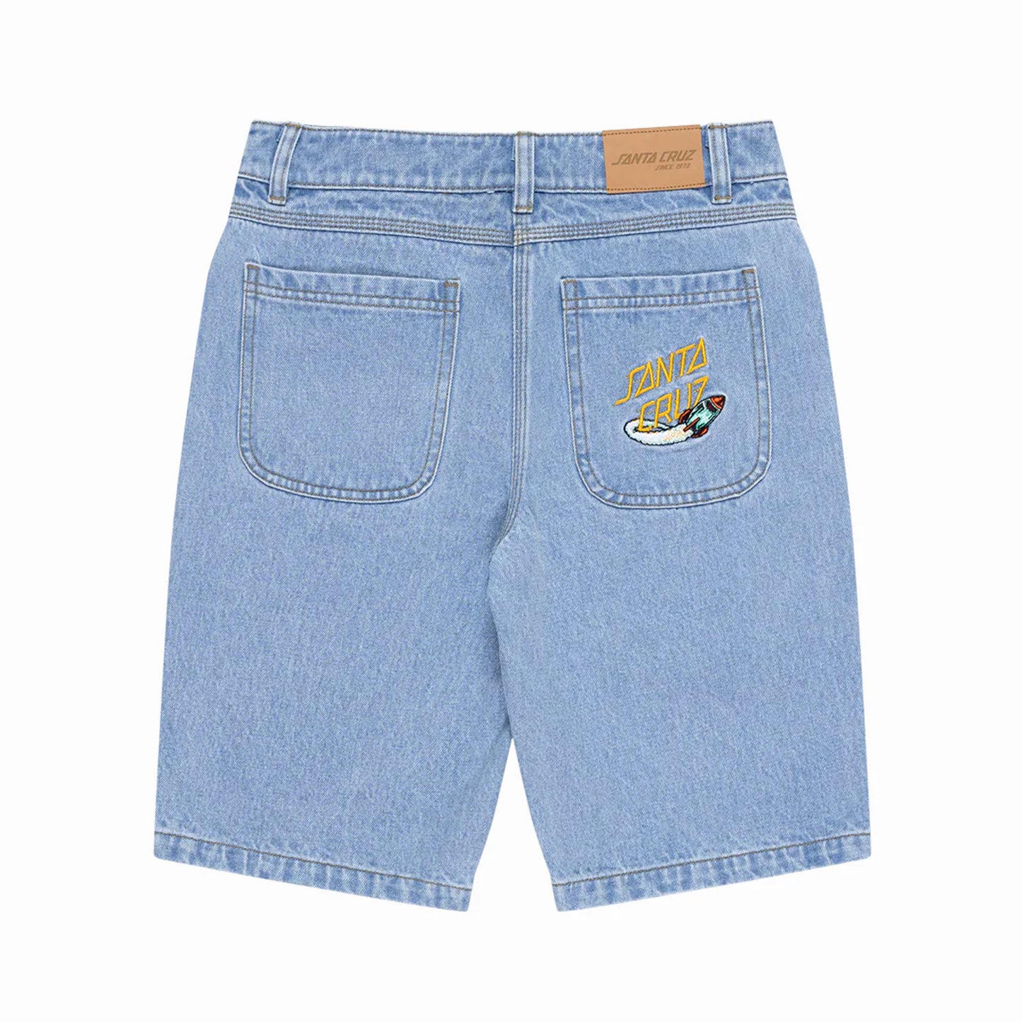 Space Rocket Stack Jean Shorts (Youth)