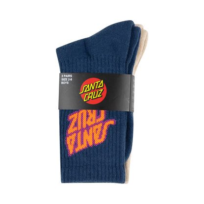 Summer 76 Stack Crew Socks - 2 Pack (Youth)