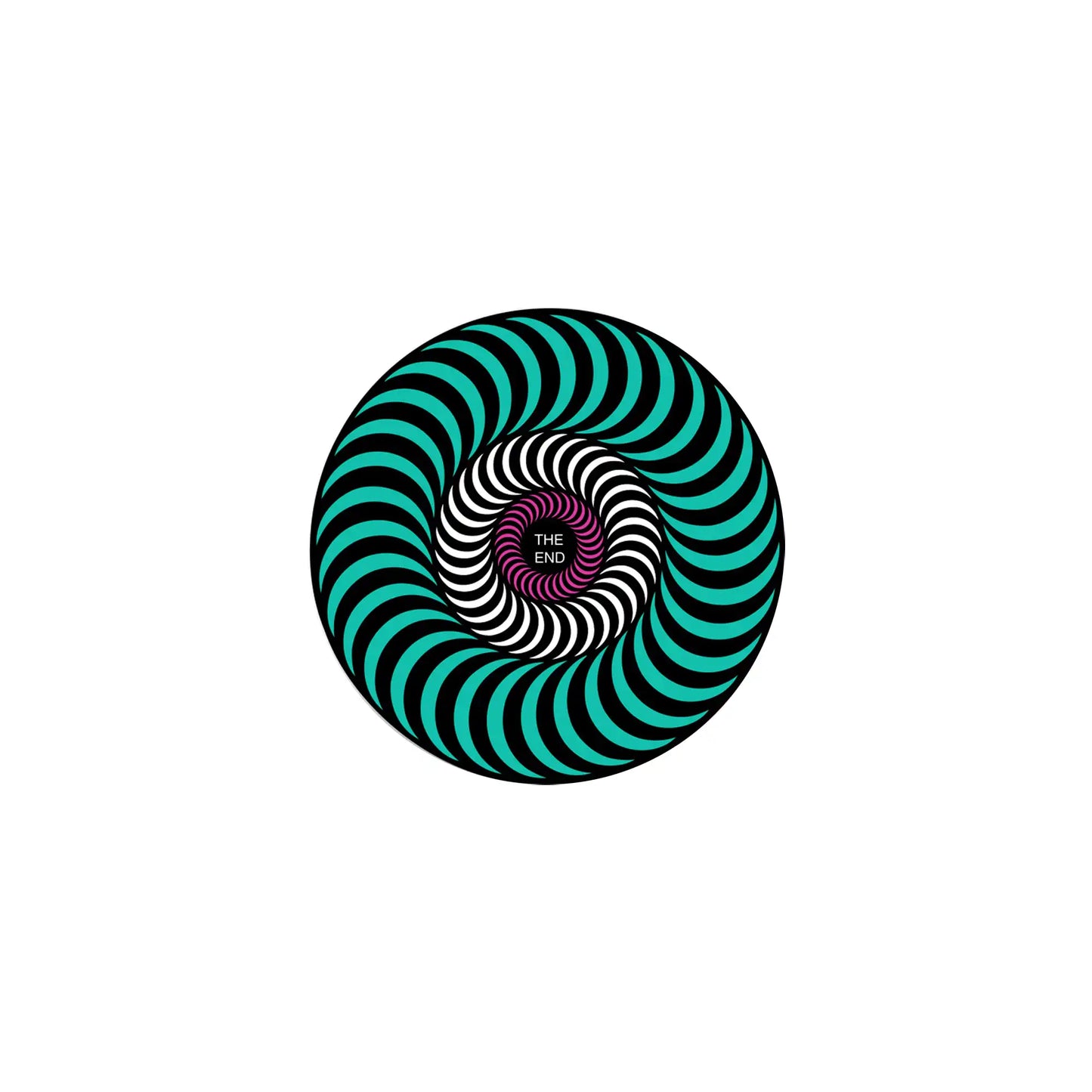 Tri-Colour Swirl Sticker