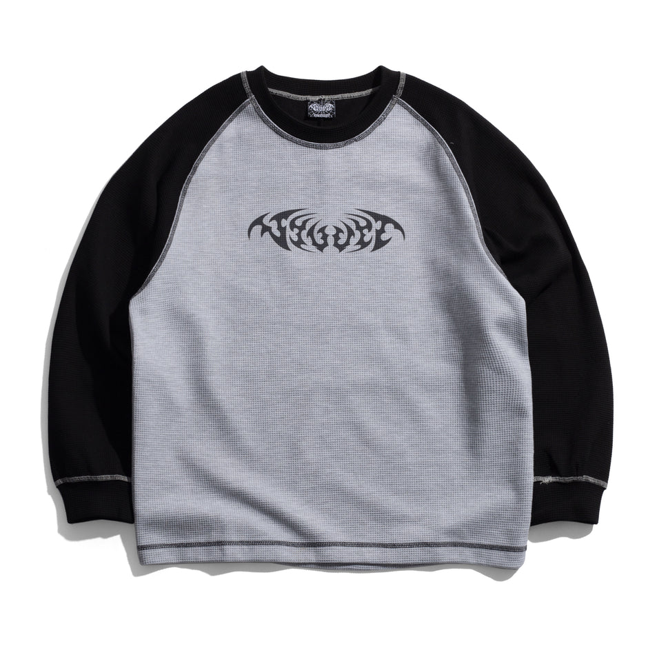 Duel Waffle Long Sleeve Top
