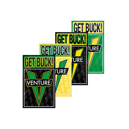 x Shakejunt Get Buck Sticker