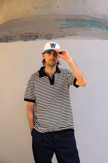 Jersey Stripe Polo Shirt