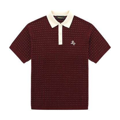 Knicked Knit Polo Shirt