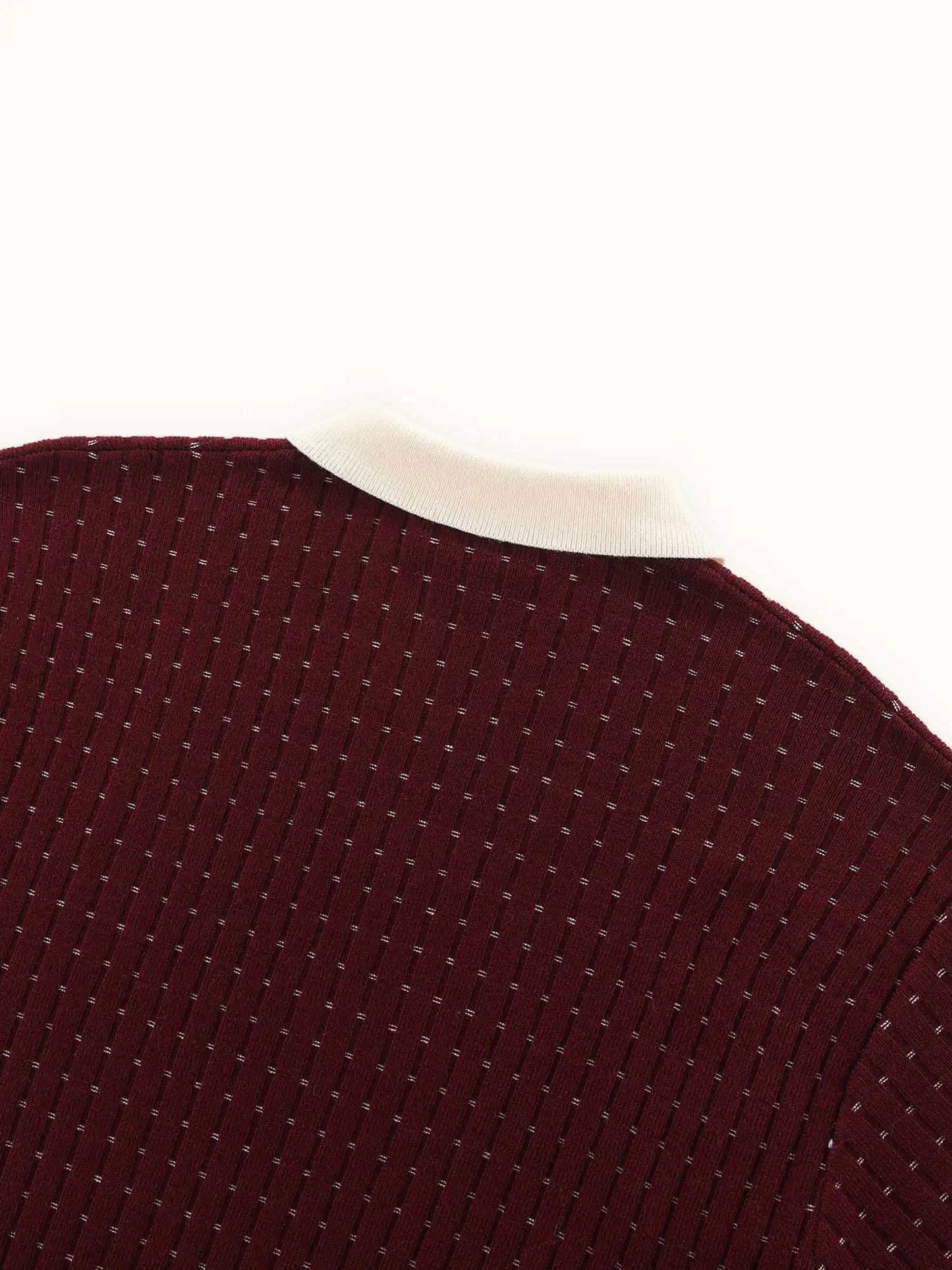 Knicked Knit Polo Shirt