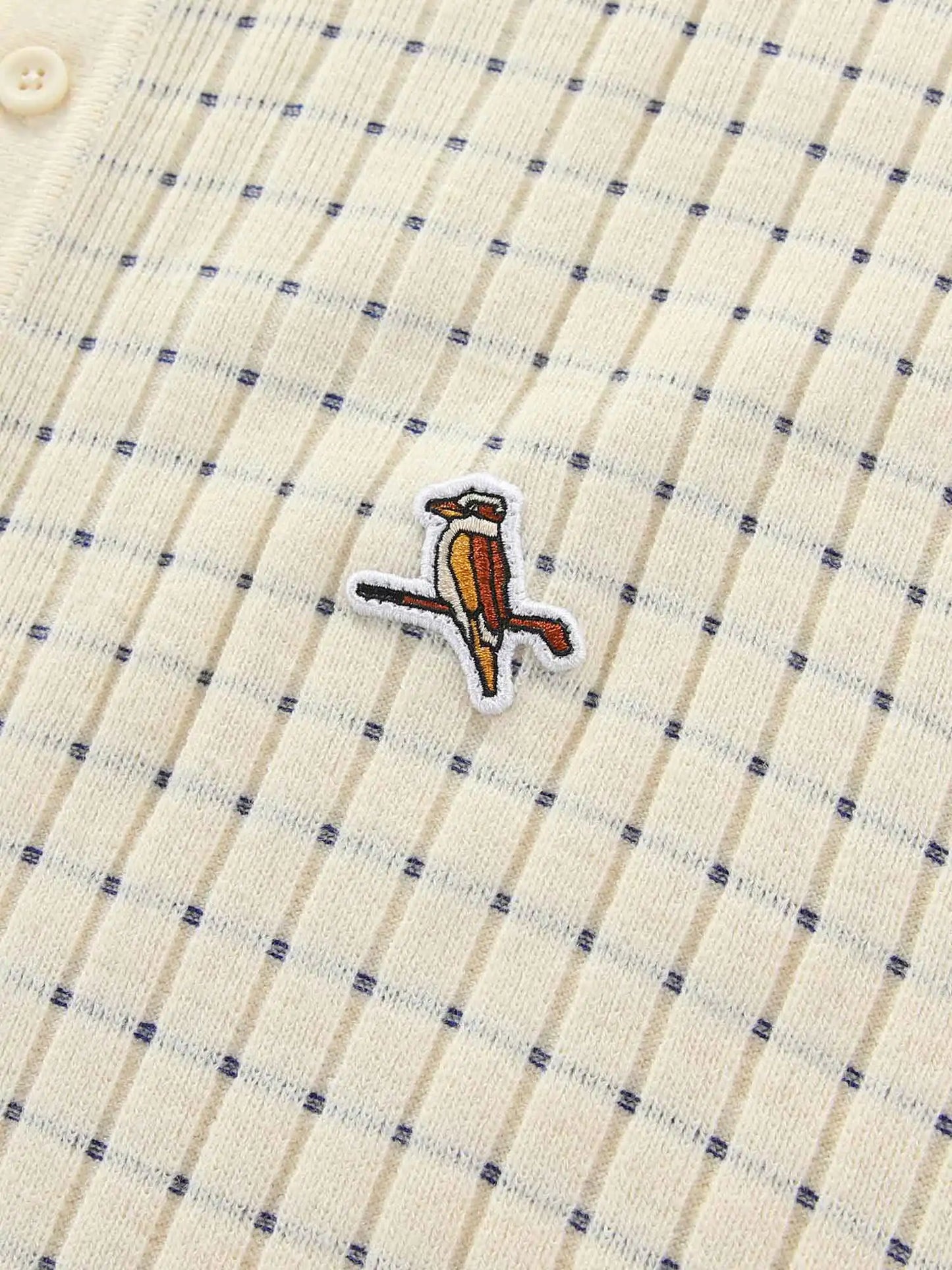 Knicked Knit Polo Shirt