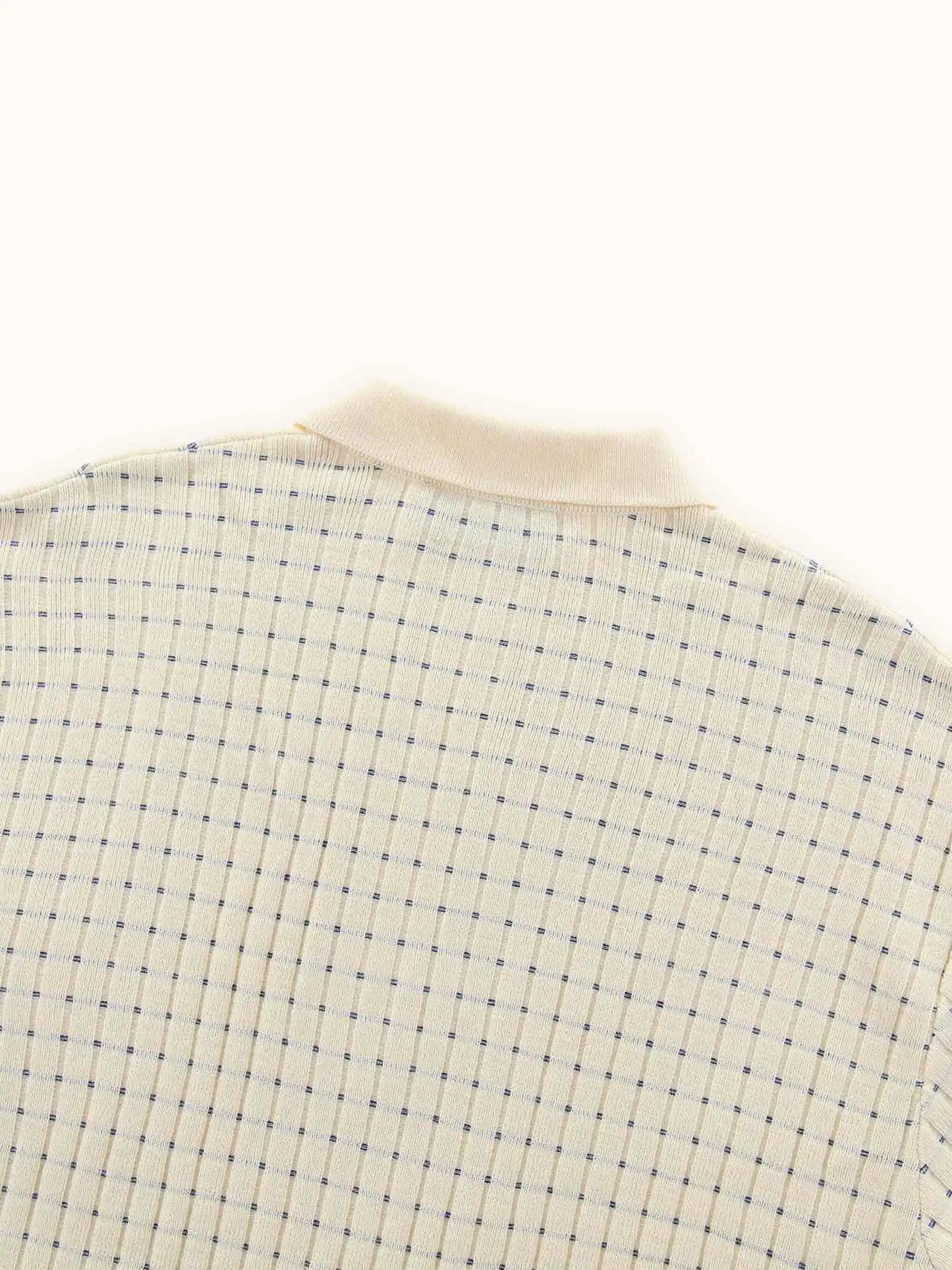 Knicked Knit Polo Shirt
