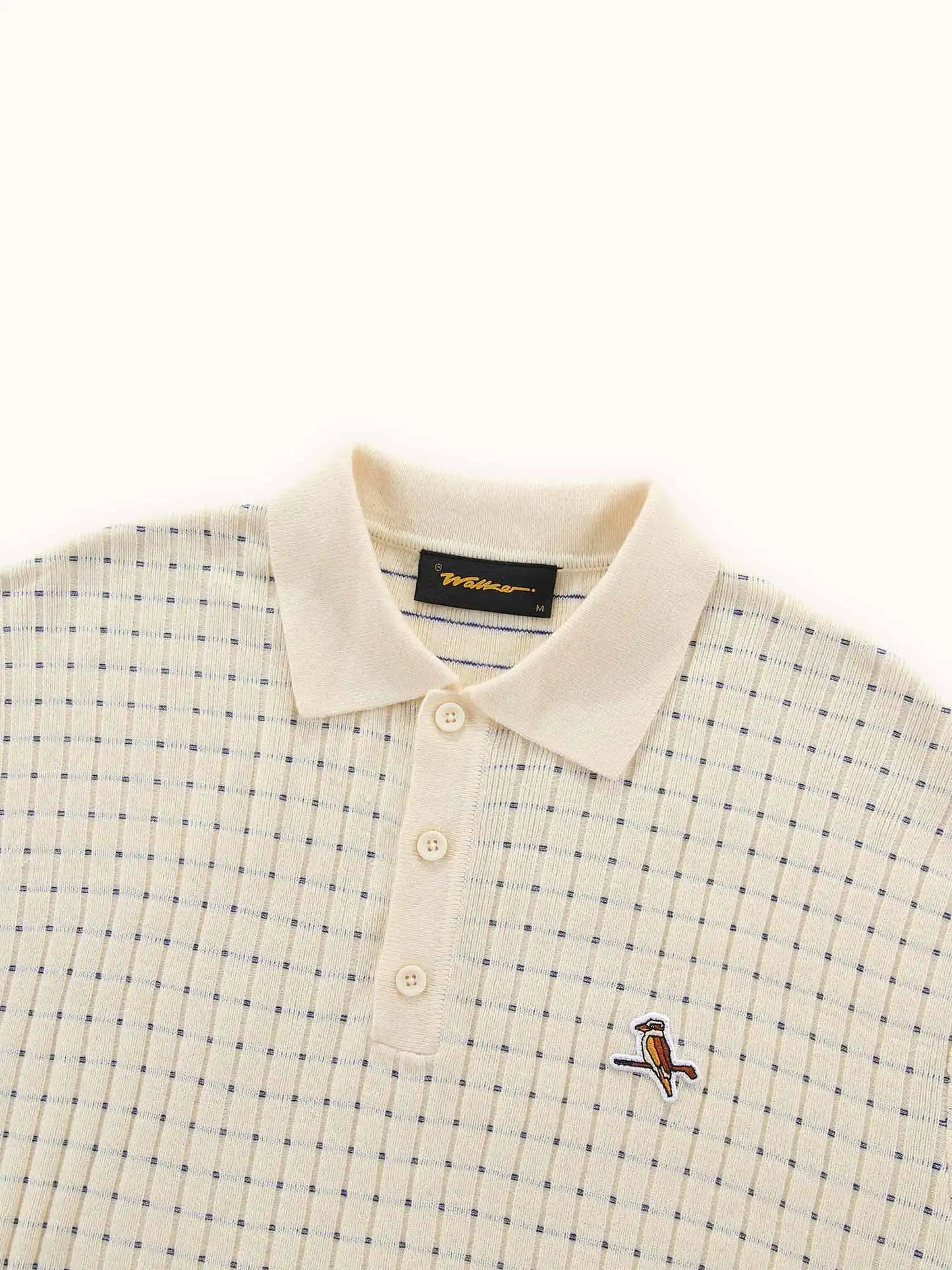 Knicked Knit Polo Shirt