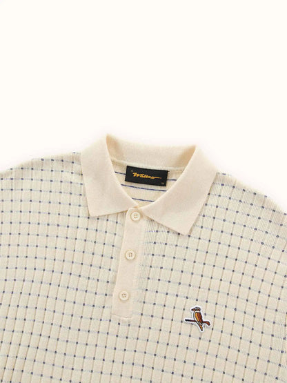 Knicked Knit Polo Shirt