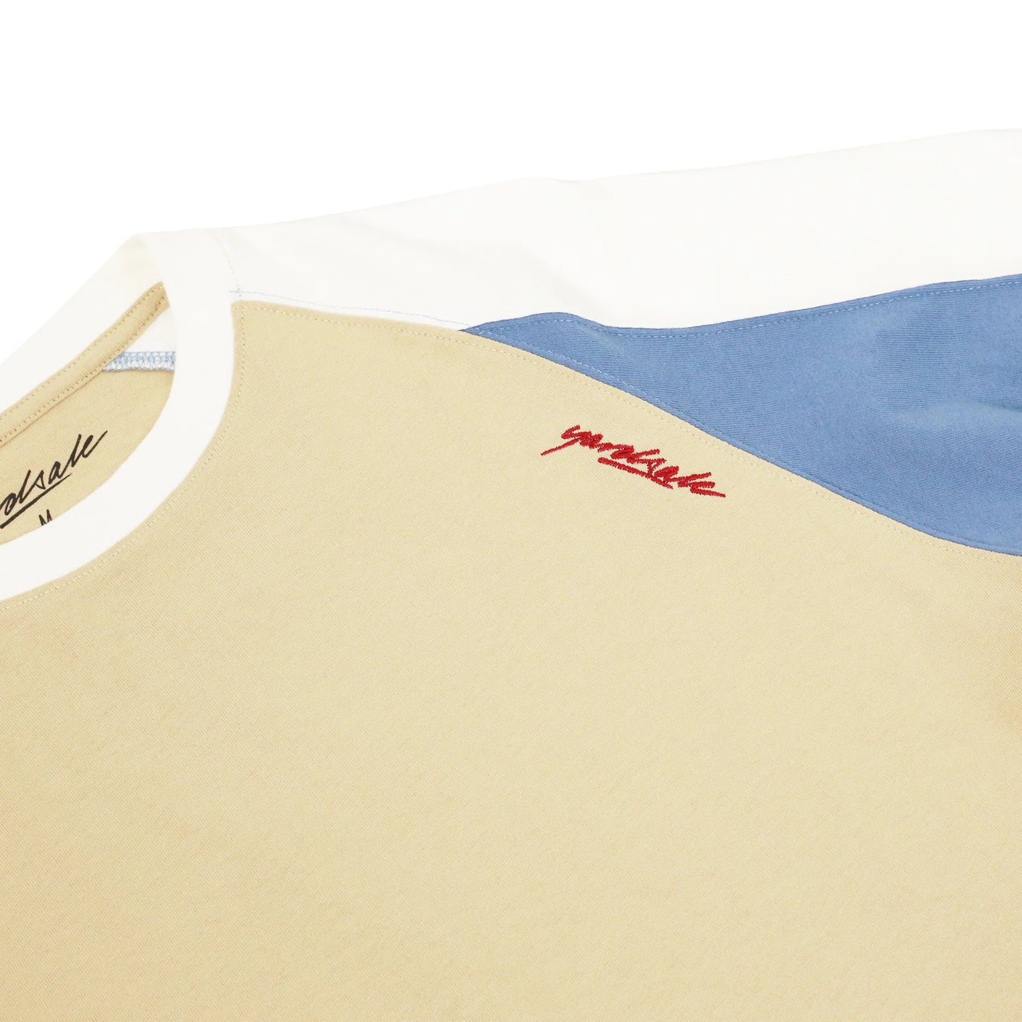 Beige / Blue / White