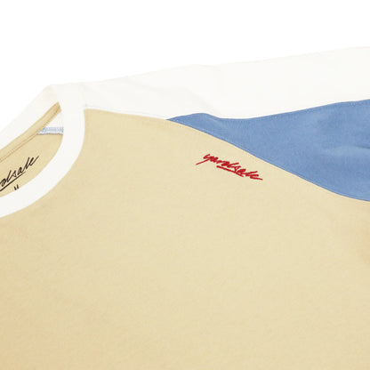 Beige / Blue / White
