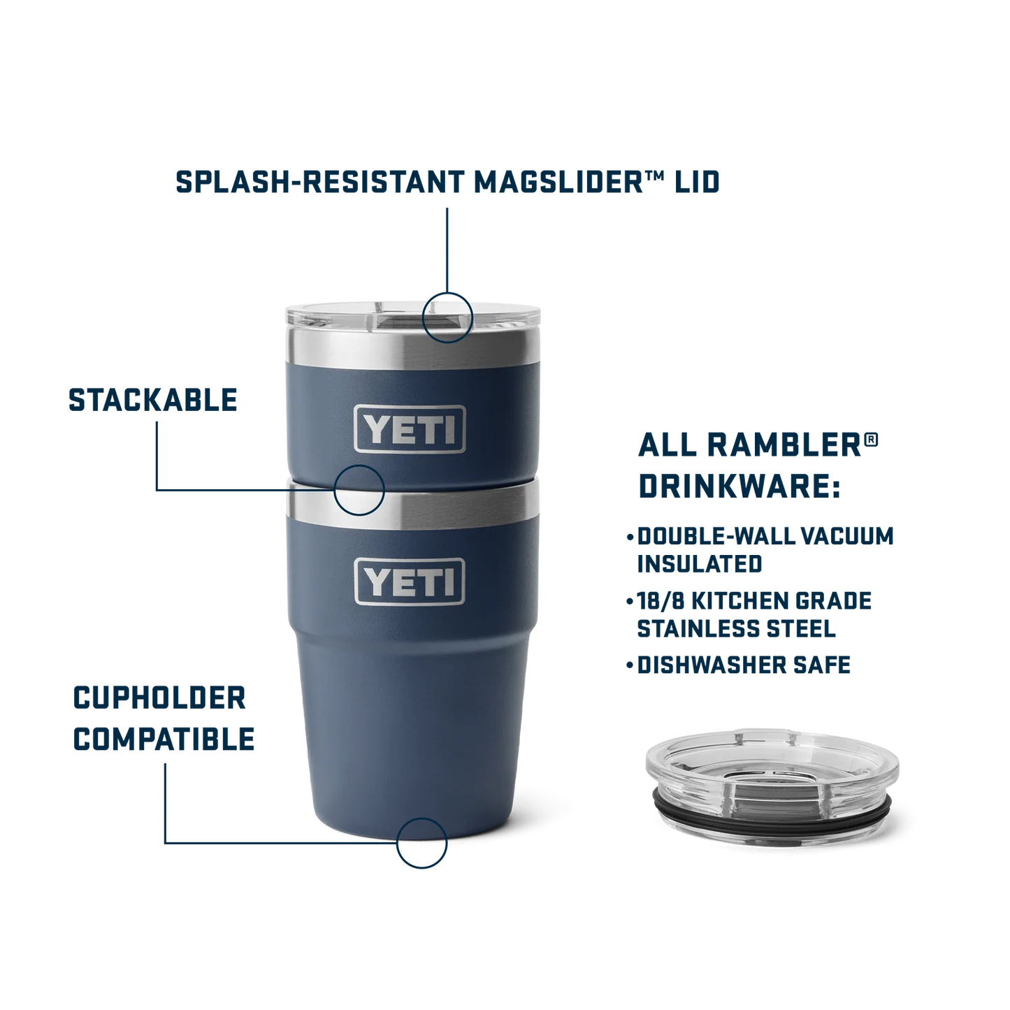 Rambler 16 oz (473ml) Stackable Cup