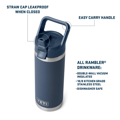 Rambler 18 oz (530ml) Straw Bottle