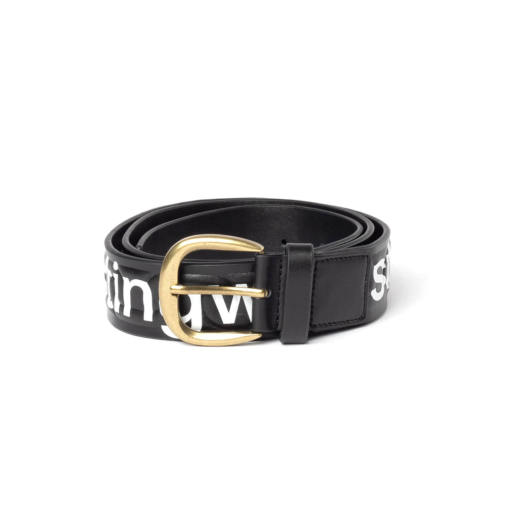 Stingwater: Oversized Logo Chain Embossed Belt, Black | Beyond Skate
